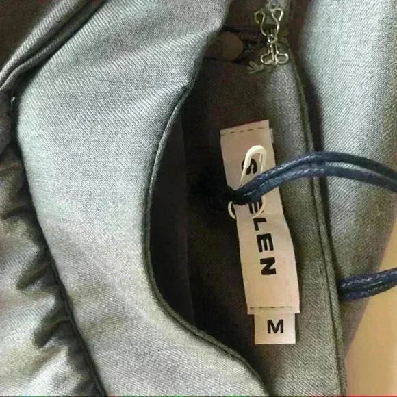 NWT! Stelen Shirtsleeve Tie Front Mini Skirt - Picture 8 of 8